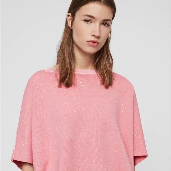All Saints Xonda Splatter Sweatshirt - Picture 1 of 10